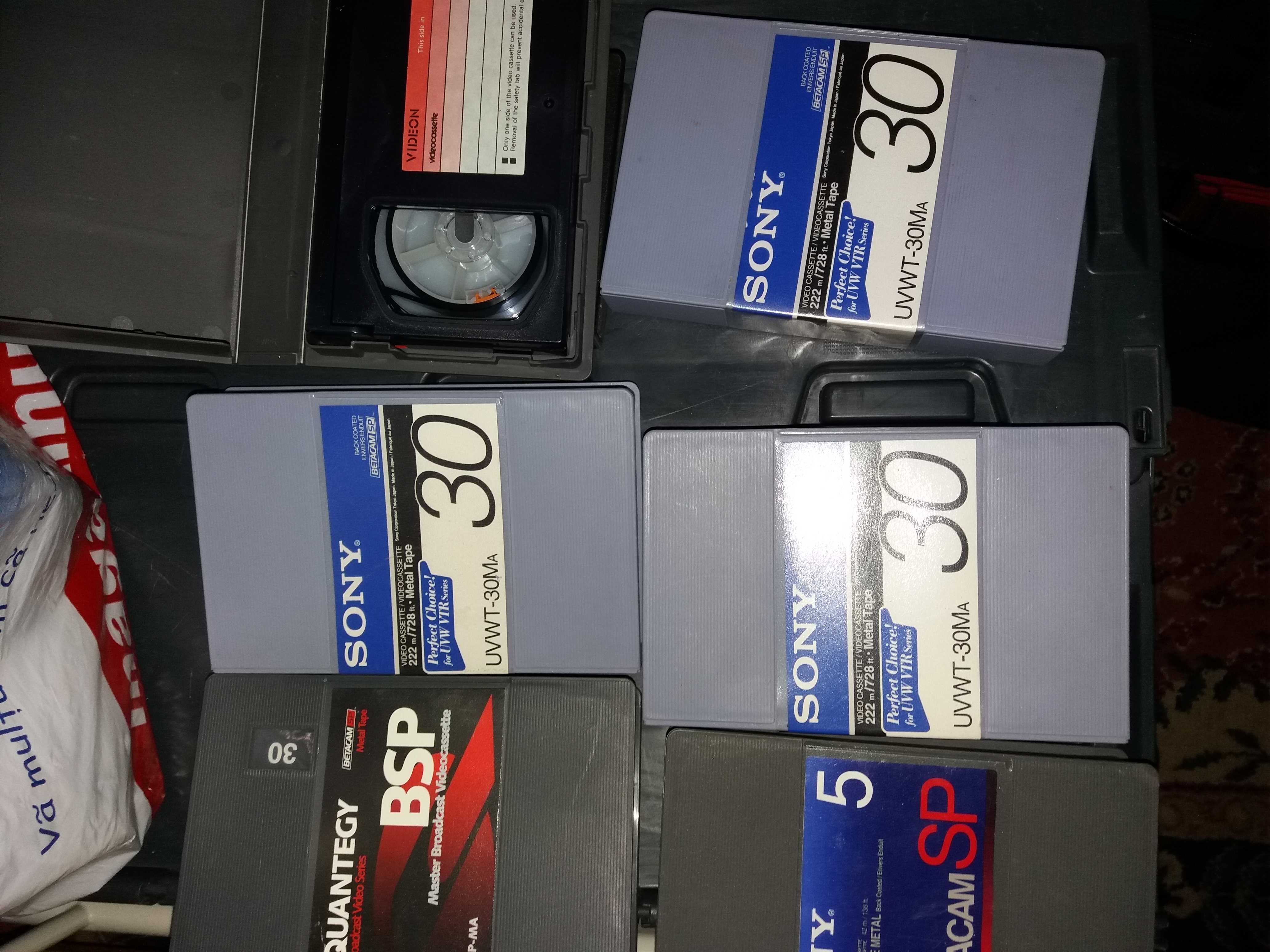 Colectie Casete video VHS si beta sigilate vhs c  soni 8mm hi 8mm