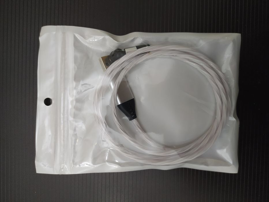 Магнитный шнур micro USB светящийся