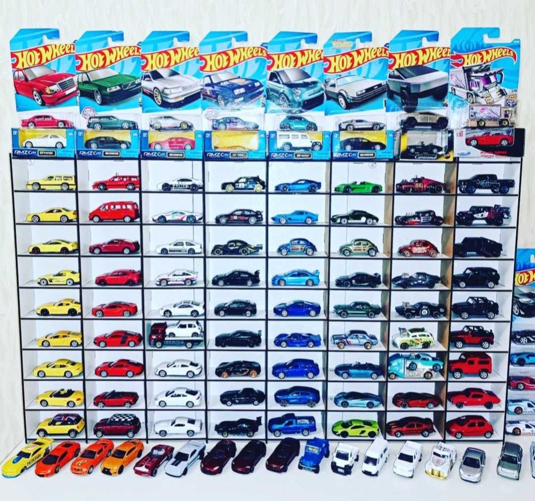 Полка гараж парковка для hot wheels matchbox машинок