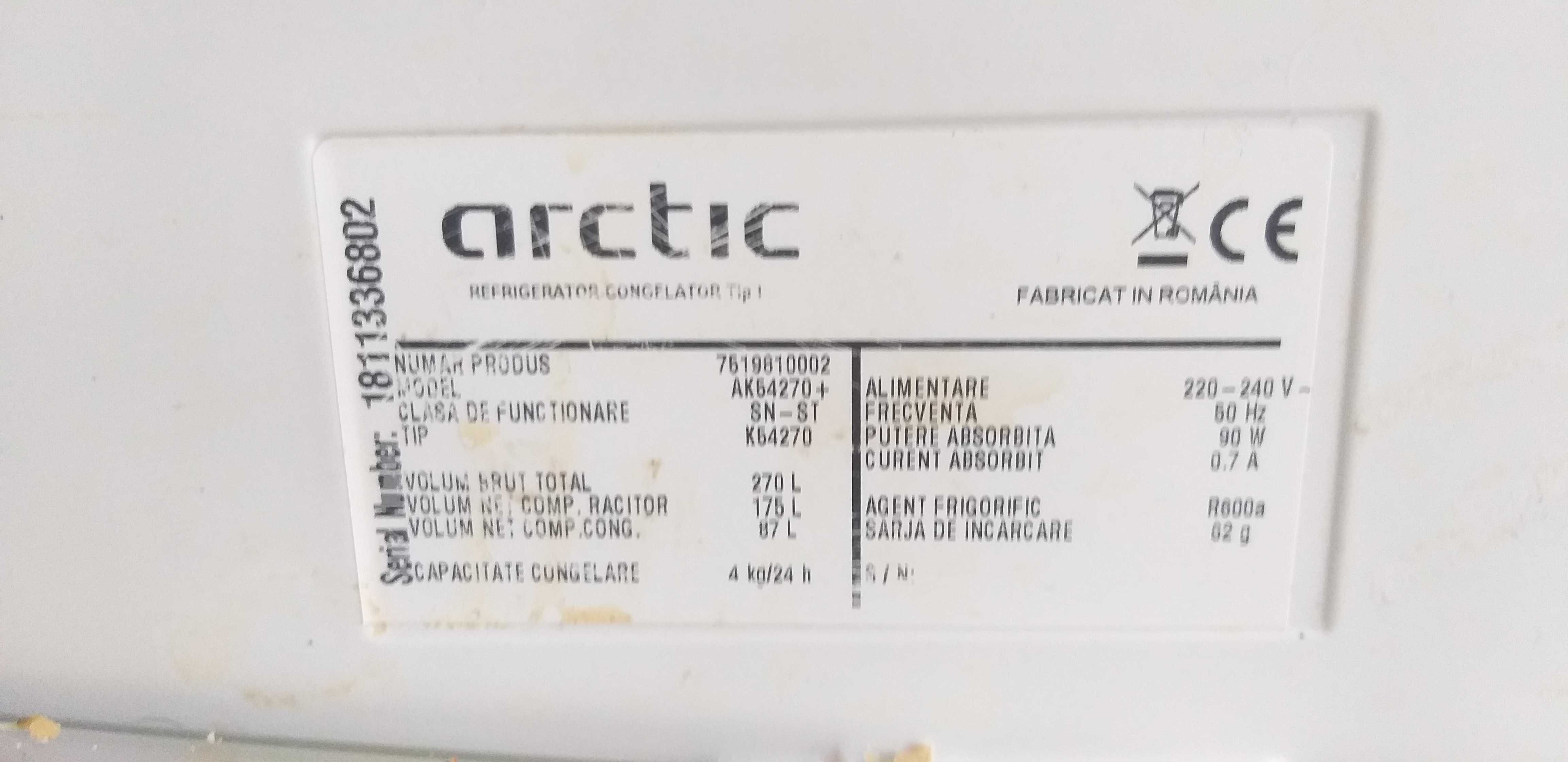 Vand combina frigorifica Arctic A+