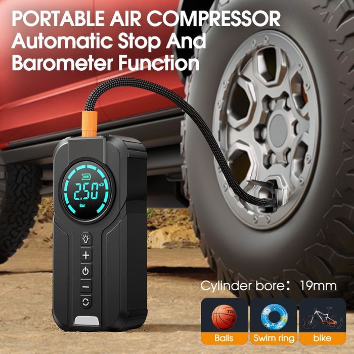 Jump starter air pump 2 в 1. Пусковой устройство и насос для авто
