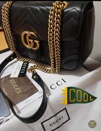 Geanta Gucci Marmont (piele naturala 100%,cutie, factura, card