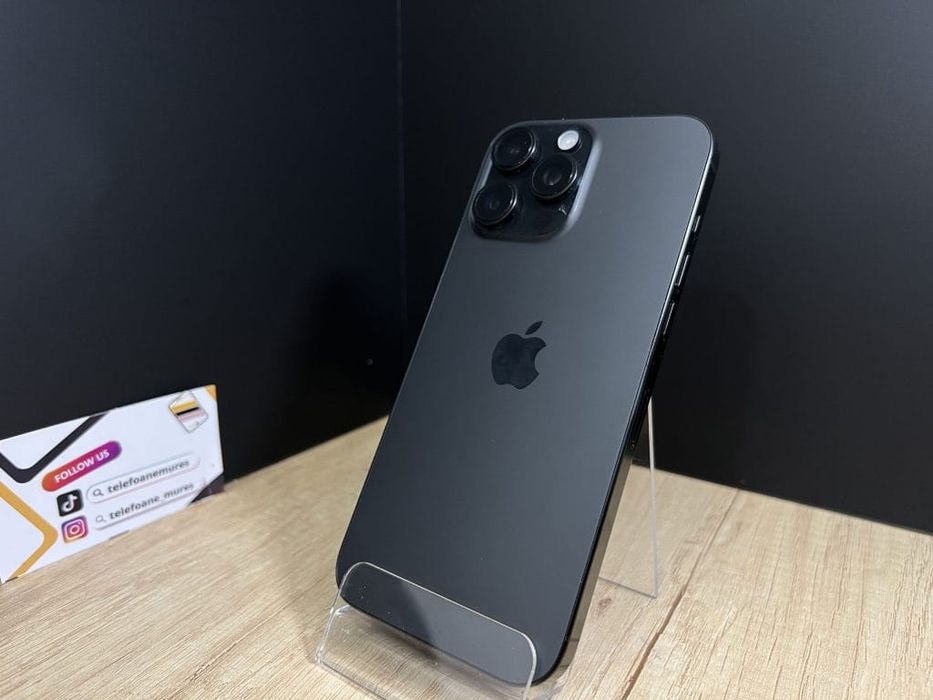 Iphone 16 Pro Max 256Gb Titanium Black 3 ani garanție, Telefoane Mureș