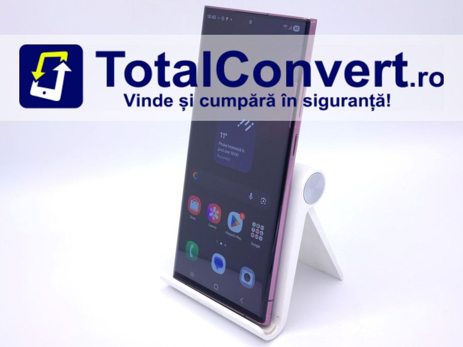 Samsung S22 Ultra 256GB Burgundy 12GB Dual, Garantie 24 luni | #D88278