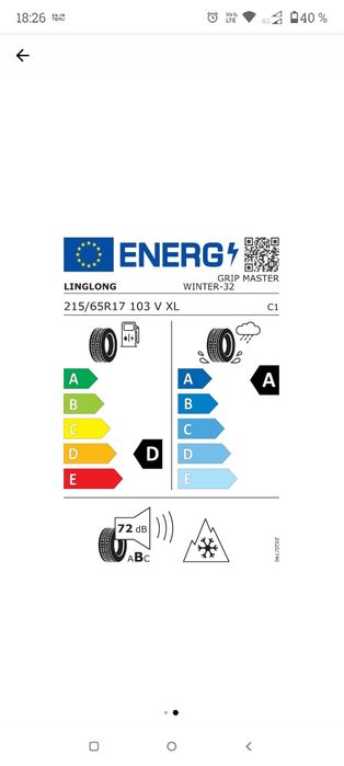 Set 4 anvelope iarnă Linglong Grip Master Winter 215/65 R17 + jante or