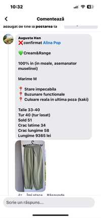 Pantaloni IN, marime 38