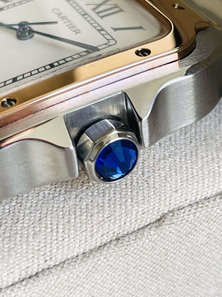 Cartier Santos FullSet Ceas+Cutie Automatic | Garantie