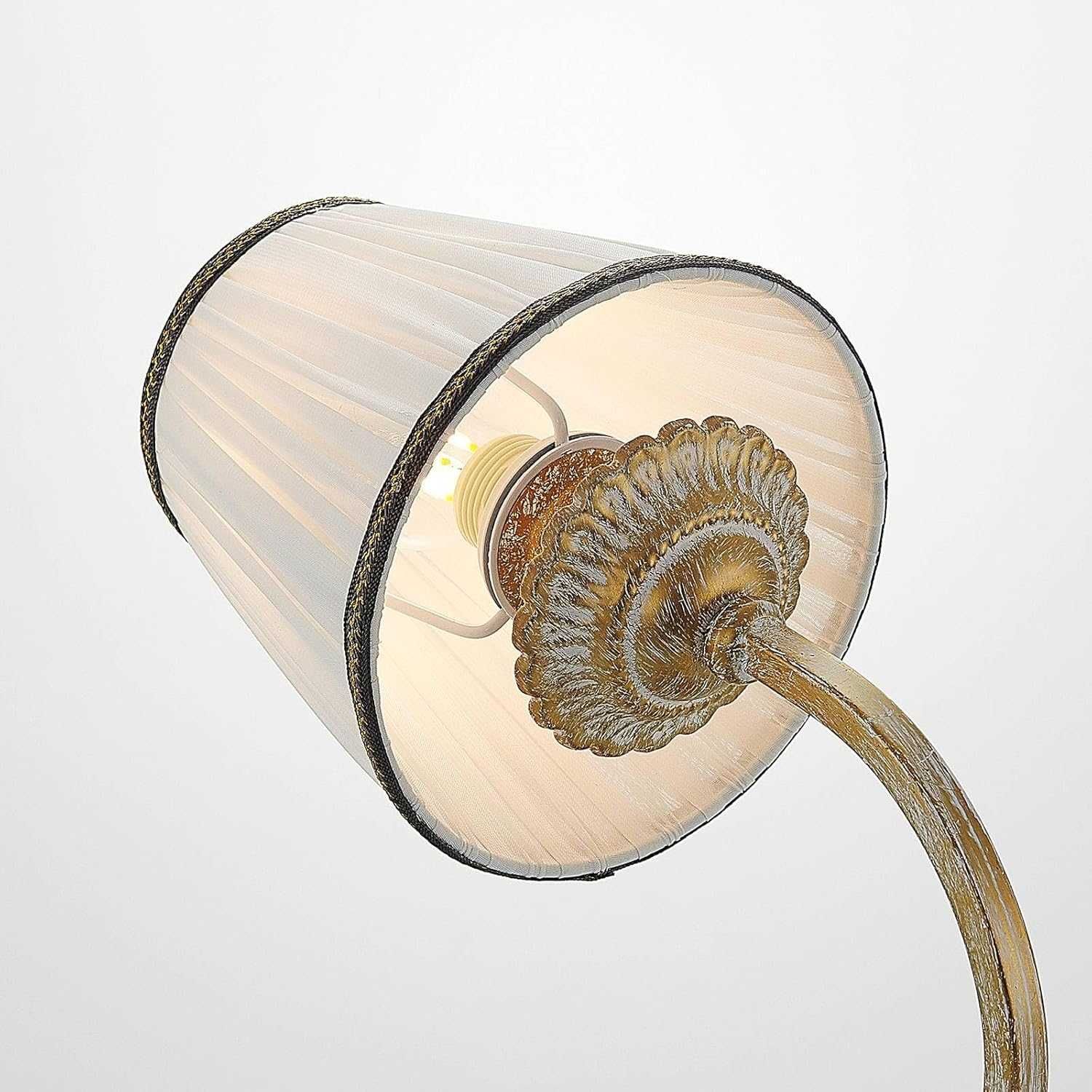 Lampă de perete textilă Lindby 9624880, alamă antică
