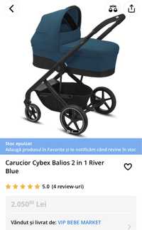 Carucior Cybex Balios 2 in 1 River Blue