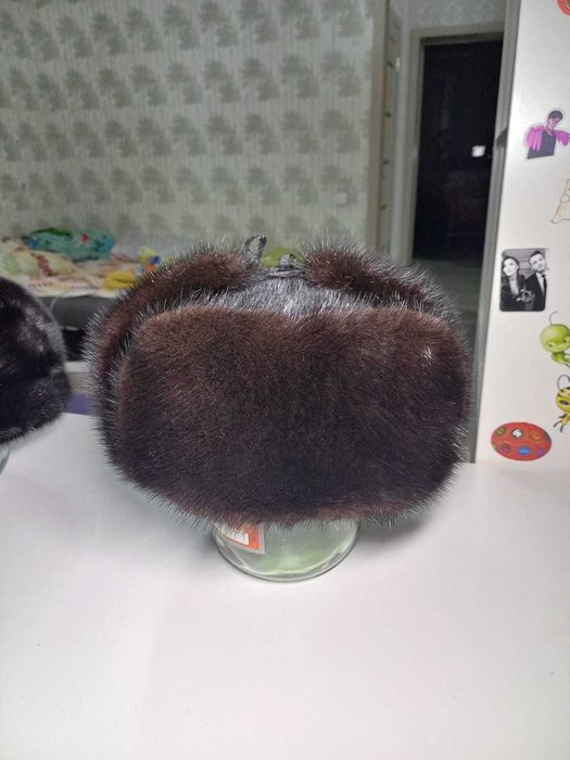 продам зимнюю шапку из норки б/у
