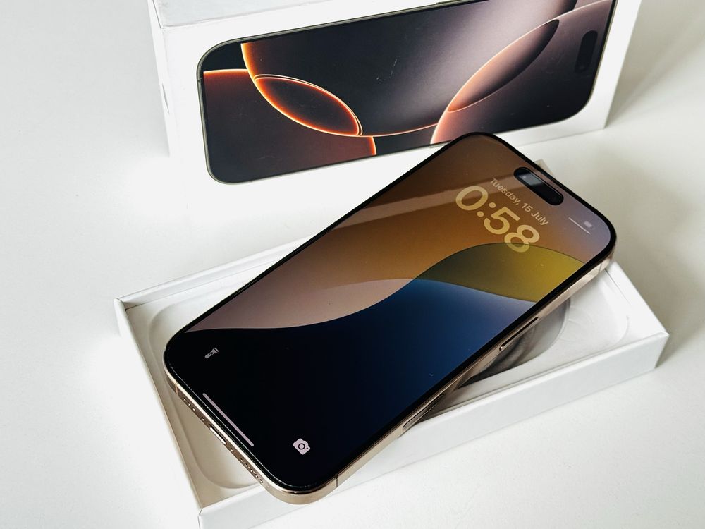 НОВ! Iphone 16 Pro 256GB Desert Titanium Гаранция 1 година