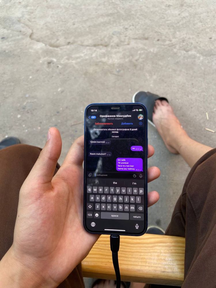 iphone 12mini holati zor