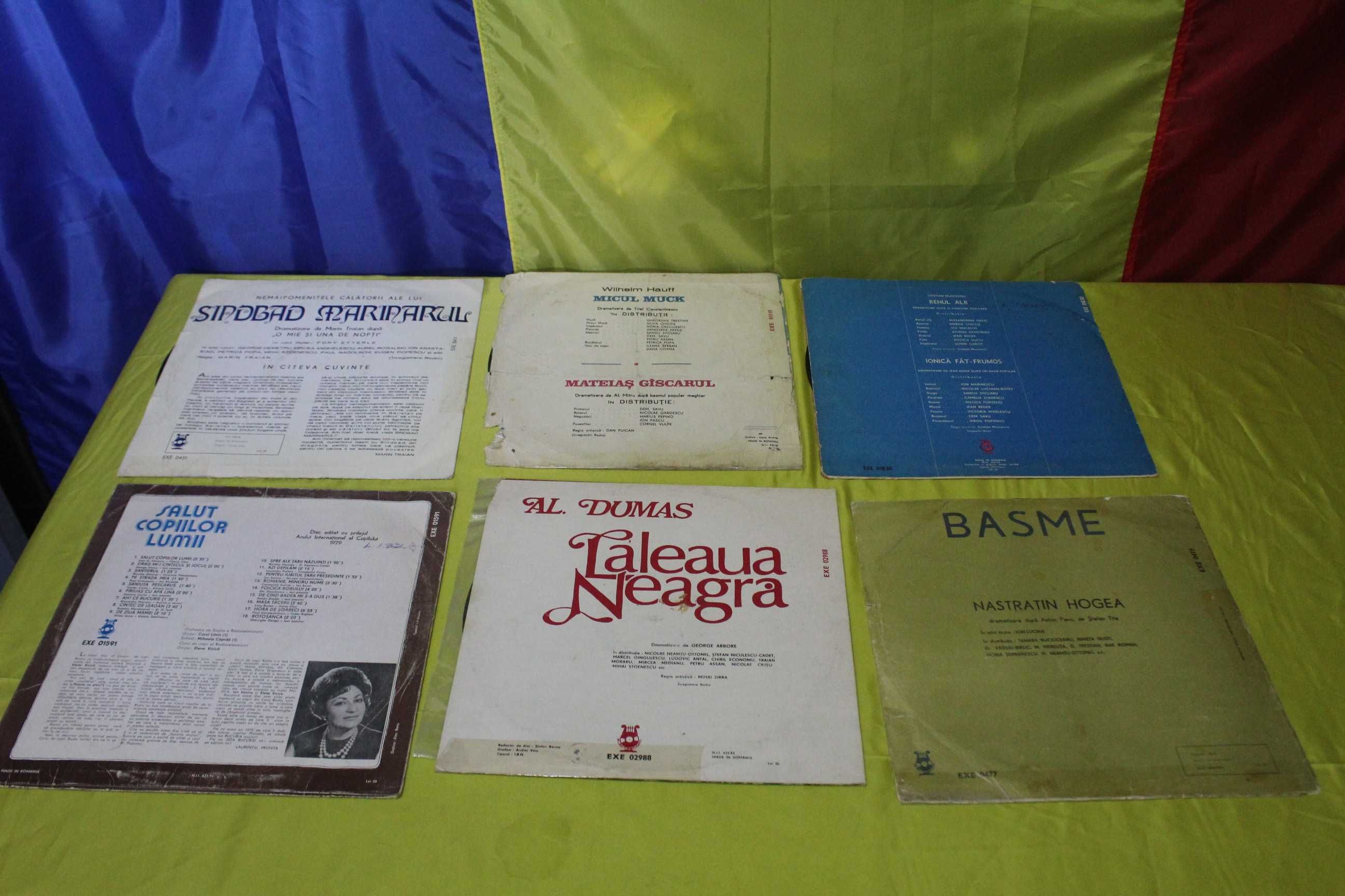 Placi vechi de vinil -(Romania) cu povesti pentru copii