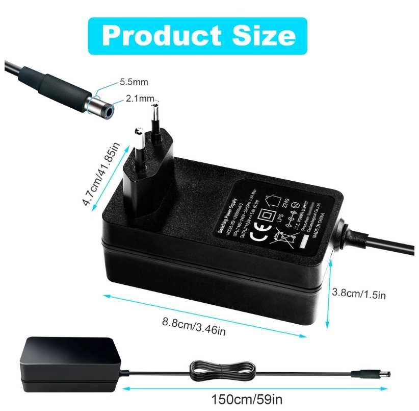 Adaptor de alimentare Meiyue 12V 5A 60W
