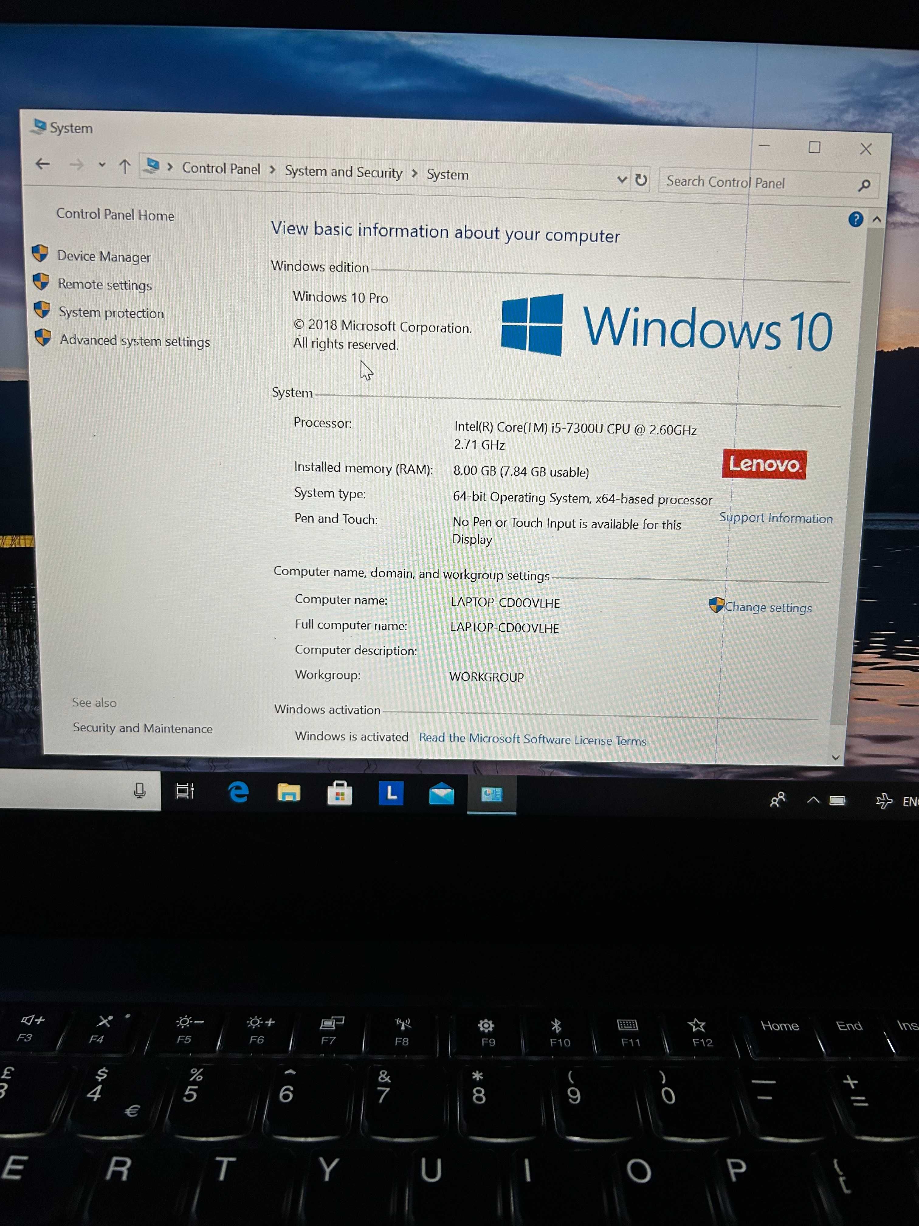 Lenovo T470 лаптоп