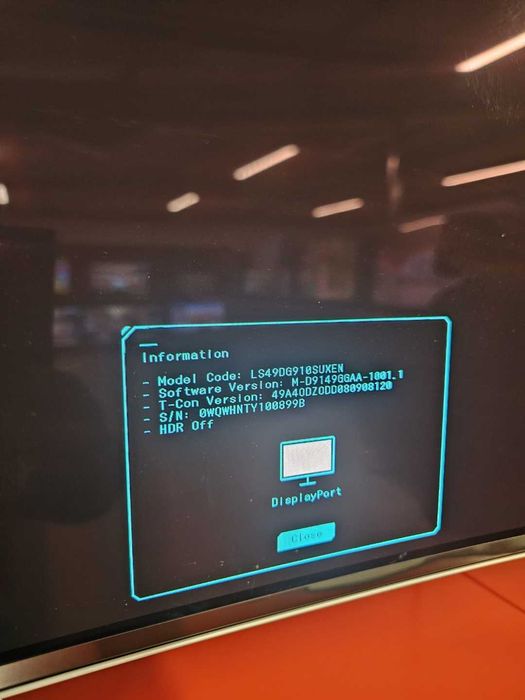 Monitor Gaming OLED Samsung Odyssey G9 LS49DG910SU, 49″, DQHD  144Hz