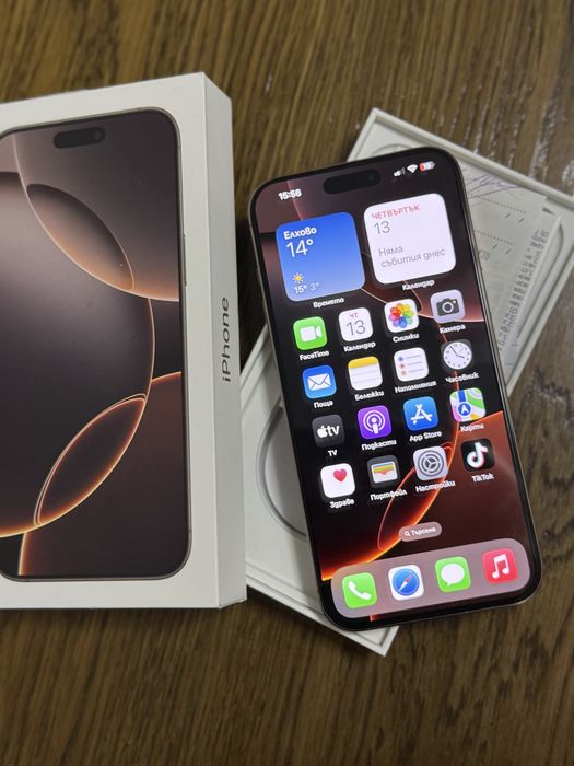Продавам Iphone 16 Pro Max 256 GB Desert Titanium с оставаща гаранция.