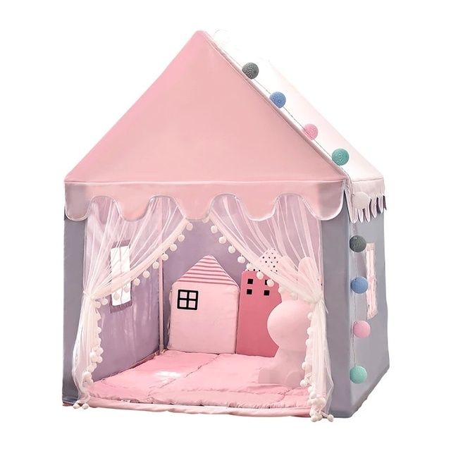 Палатка шатер розовый домик принцессы герлянда в подарок