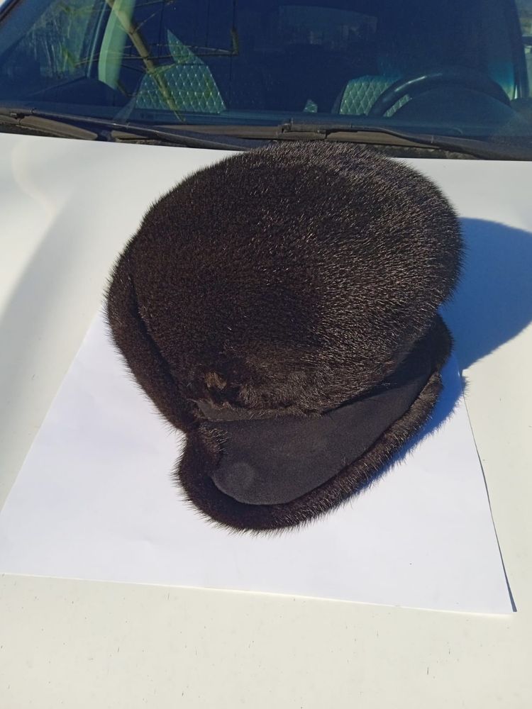 Норковая шапка мужская