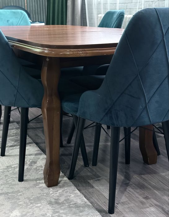 Большой стол раздвижной + 6 стульев! 100.000