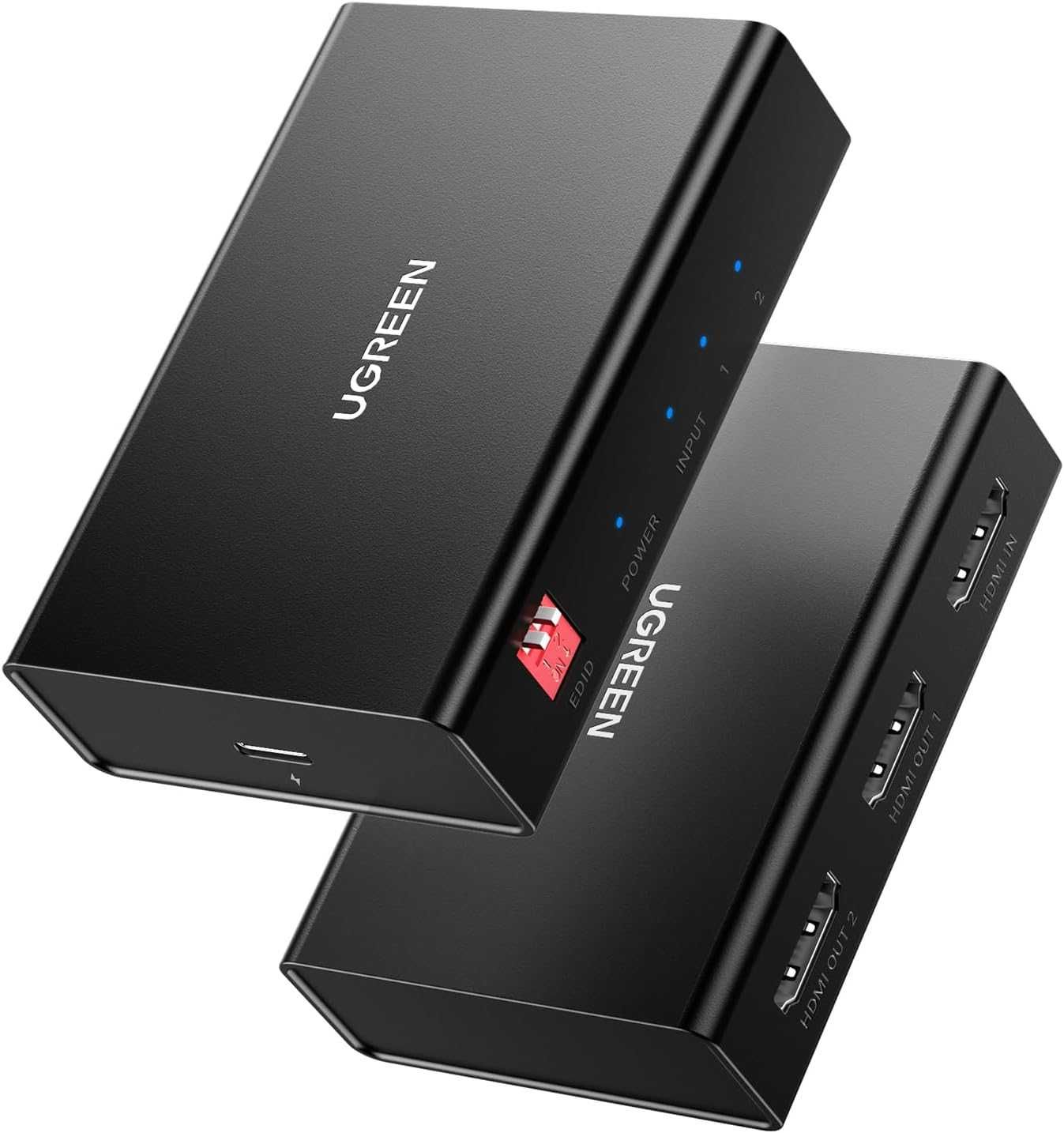 UGREEN HDMI сплитер 1 вход 2 изхода