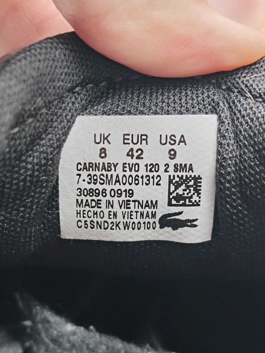 Мъжки обувки Lacoste Carnaby Evo 120 2 Sma №42