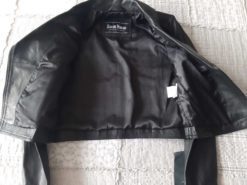 2бр Дамско късо яке естествена кожа ,S и M