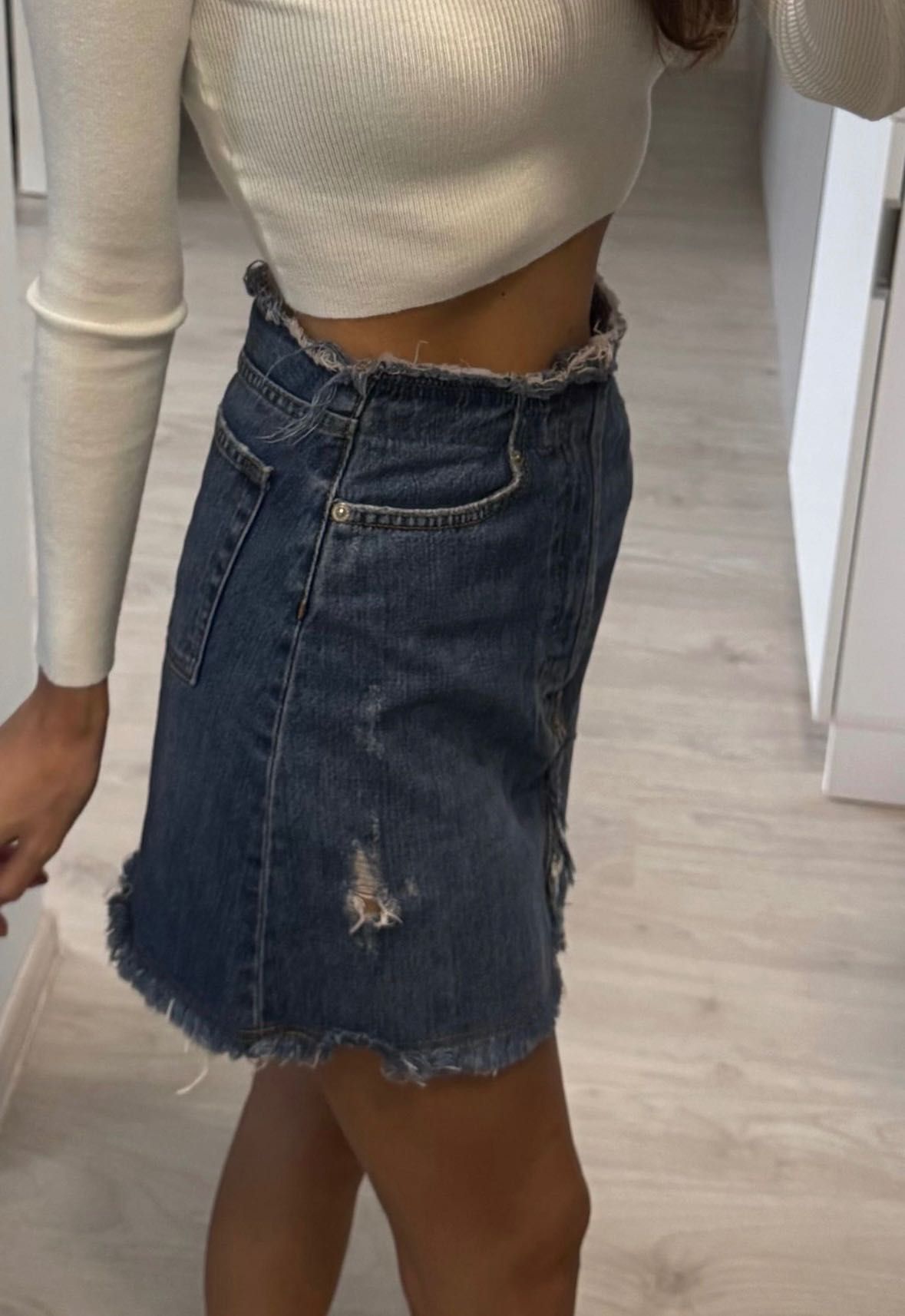 Дамска дънкова пола ZARA