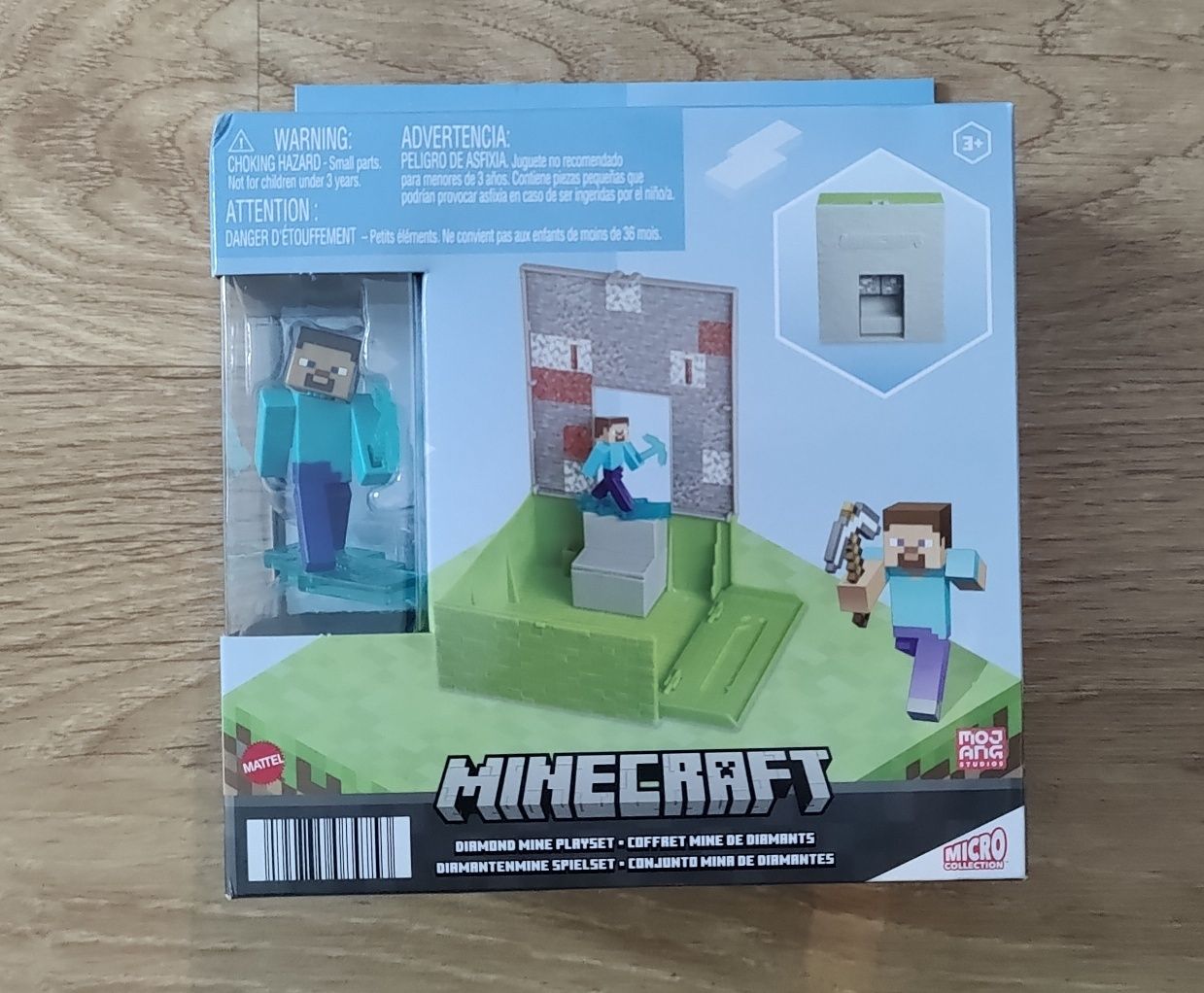 Set mina de diamant Minecraft Steve Mojang Mattel Original