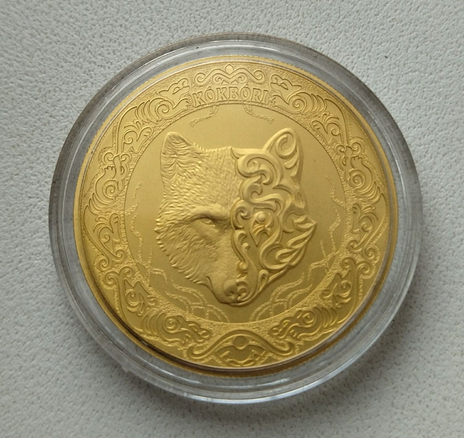 Монета KOKBORI 50 тенге. 1/2  унции. Золото
