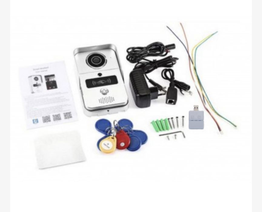 Videointerfon inteligent WI-FI & RJ45, POE si Control acces RFID