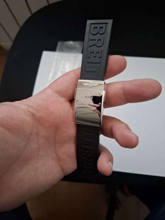 Breitling deplyment claps + силиконова каишка оригинални !