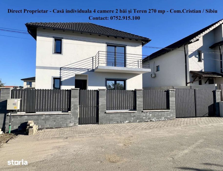Direct Proprietar - Casa individuala 127 mp utili si Teren 270 mp