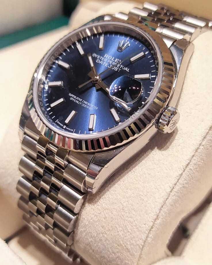 Мъжки Часовници 41mm Син циферблат