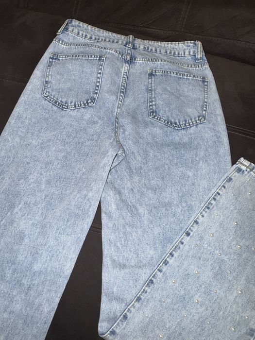 Дънки с перли - размер S