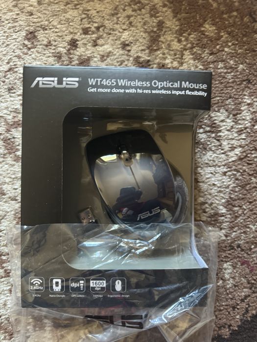 Mouse wireless ASUS WT465 V2 1600 dpi negru