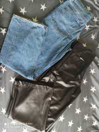 Zara ХL дънки и карго кожен панталон
