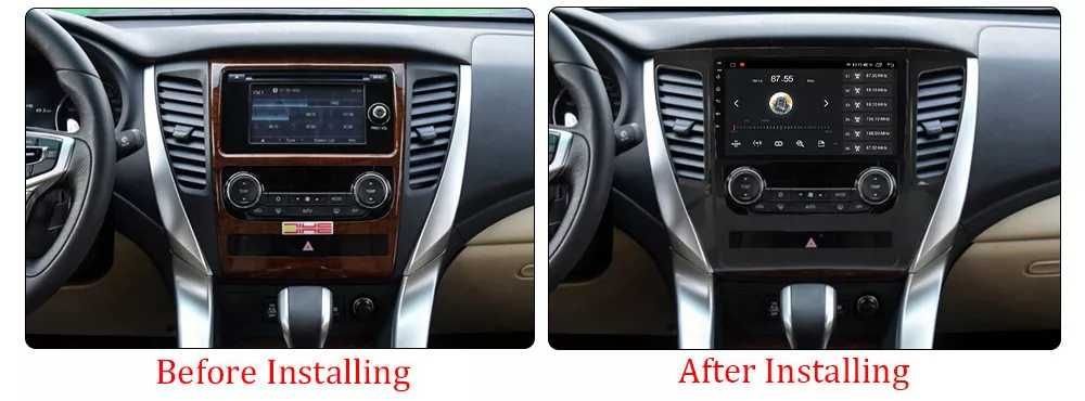 Navigatie Android 14 Mitsubishi Pajero 2016 1/8 Gb Waze CarPlay CAMERA