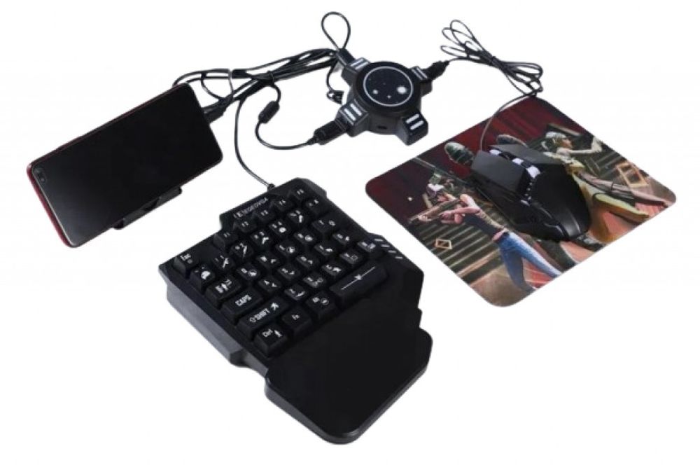 Геймърска мишка и клавиатура за таблет и смартфон