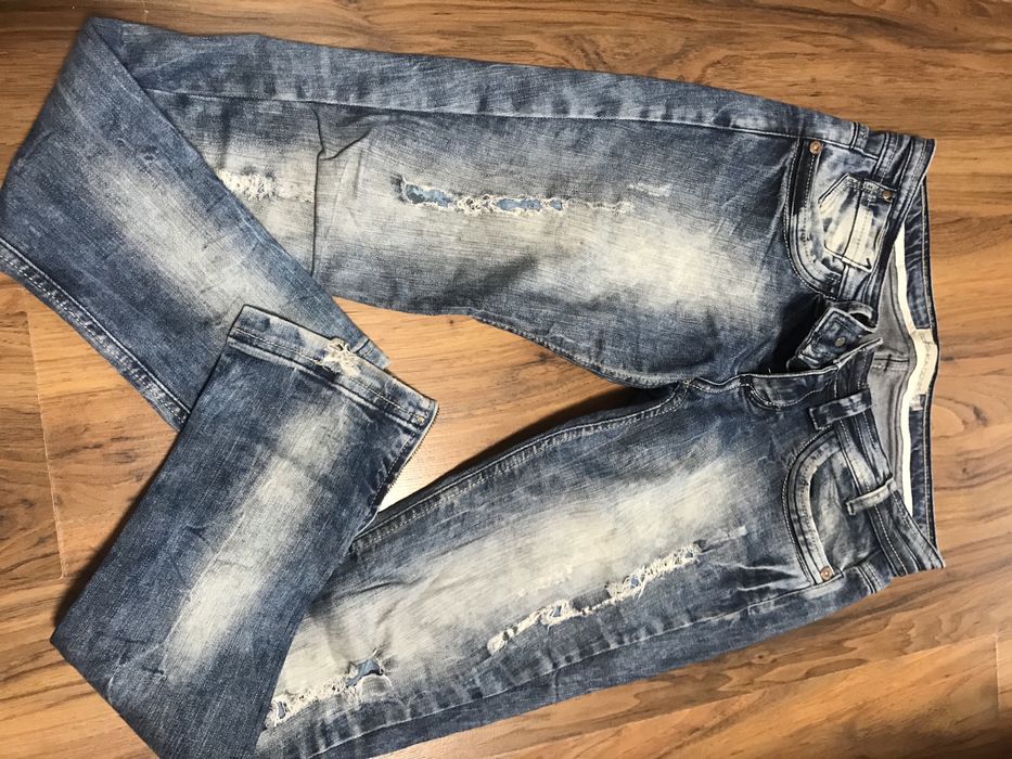 Дънки слим  на бершка