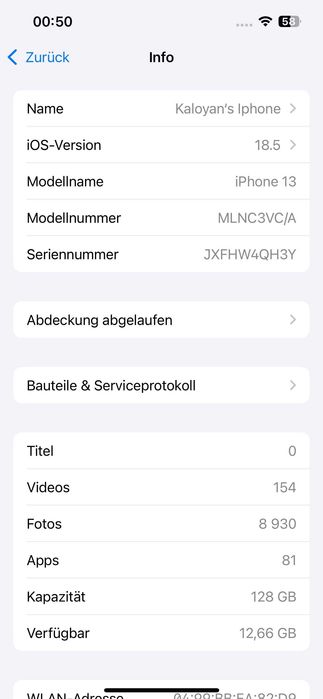 Телефон Iphone 13 128 GB