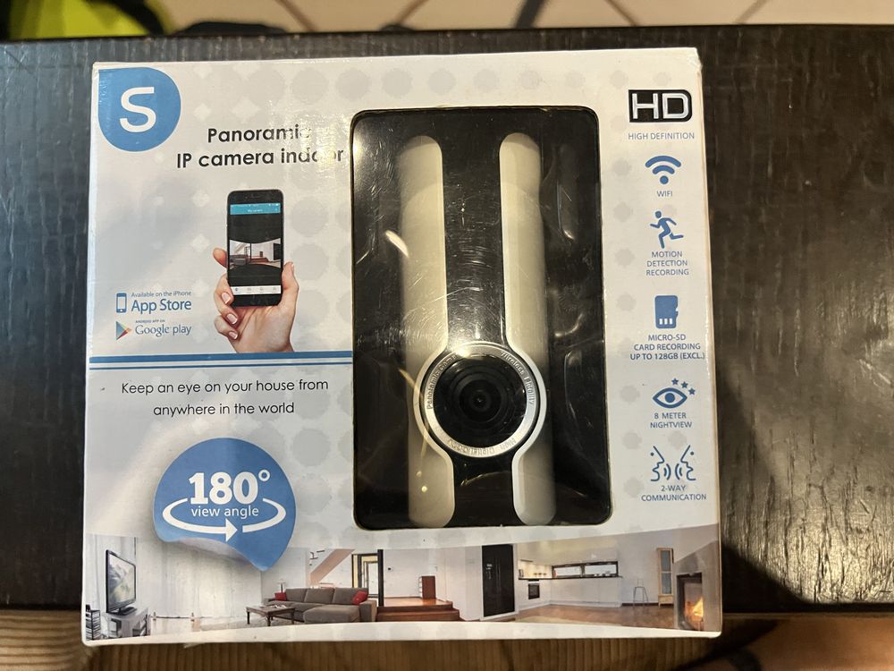 Камера за видеонаблюдение, IP WIFI панорамна, 1Mpx, 720p, IP20
