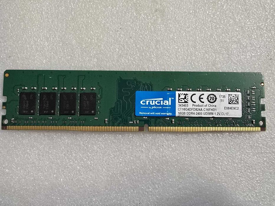 Memorie RAM desktop Crucial 16 GB, DDR4, 2400 MHz, CL17, Non-ECC