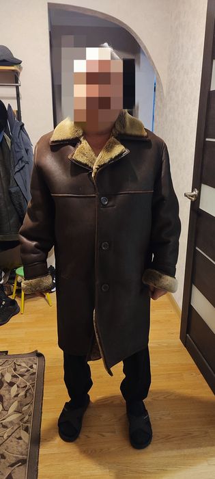 Натуральная дублёнка размер 54