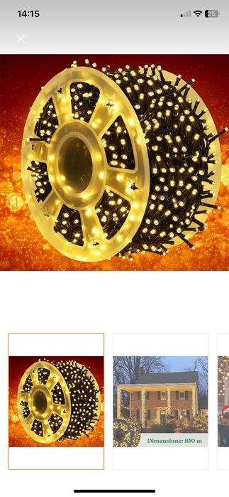 Instalație Craciun interior/exterior 100 m