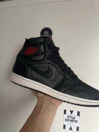 Jordan 1 high Black Satin Gym Red