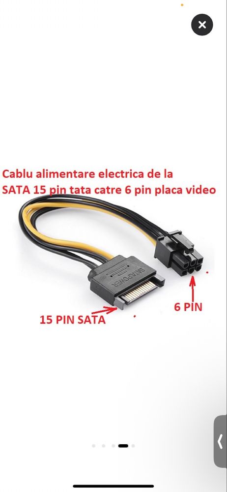 Placa video RX 580 2048SP 8GB GDDR5 256 BIT DVI-D HDMI DP 1 x 6 pini