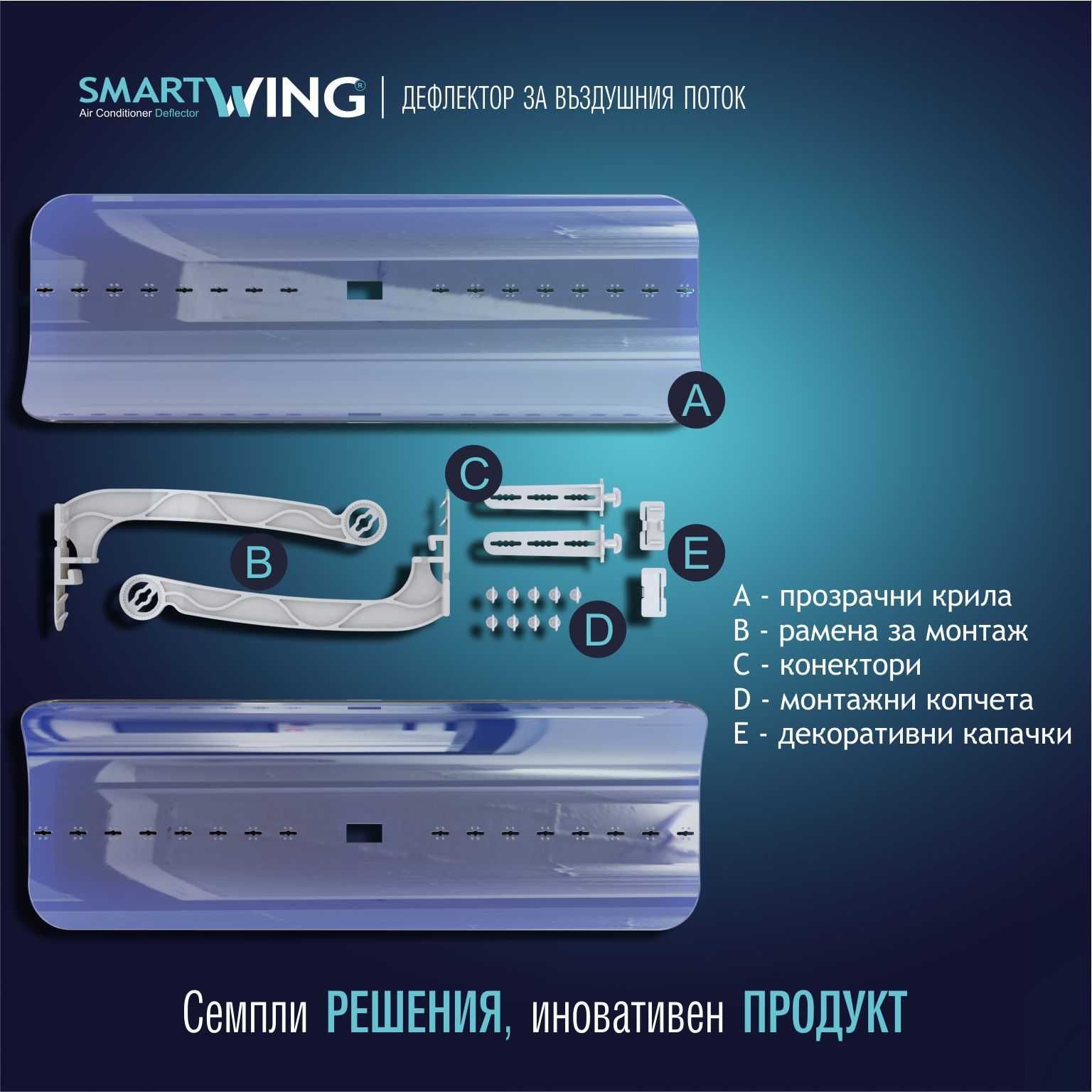 Дефлектор за климатик SmartWing