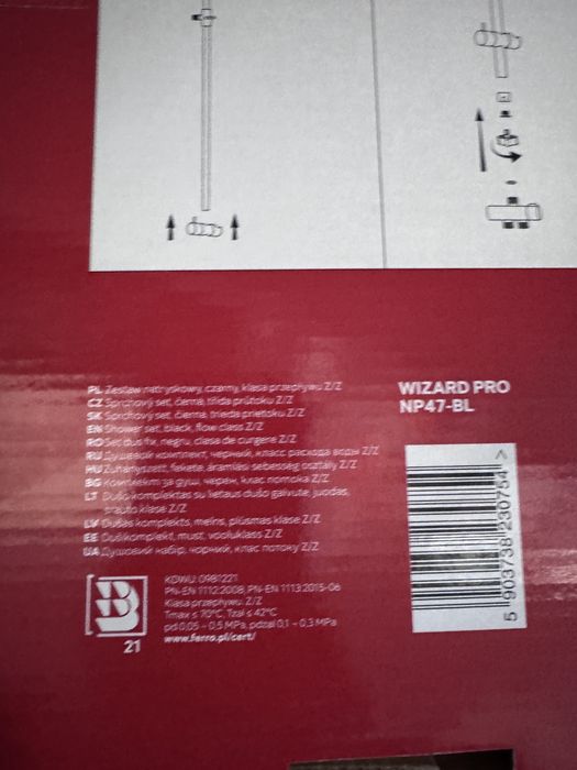 Sistem de dus Ferro wizard pro