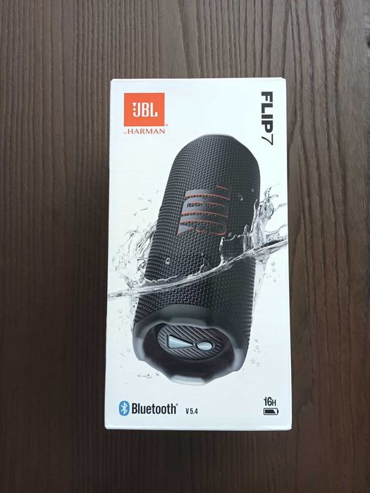 JBL Flip 7 Нова, неотваряна, черна, водоустойчива тонколона